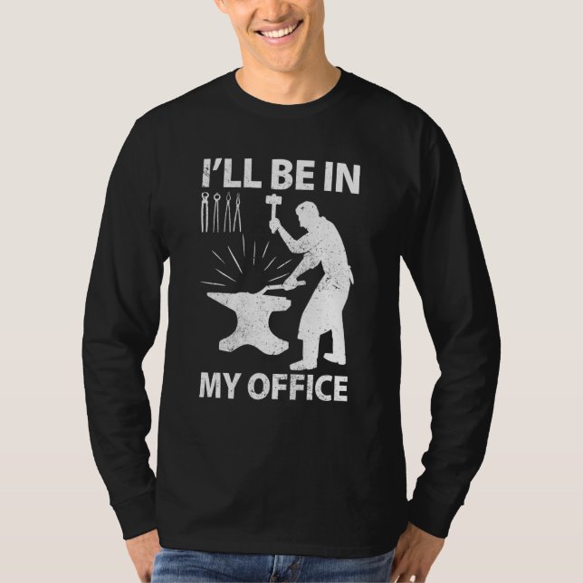 T-shirt Drôle Forger Forger Forger Forger Metalworkin (Devant)