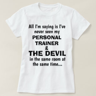 T-shirt drôle "FORMATEUR PERSONNEL ET LE DIABLE"