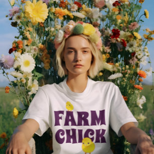 T-shirt Drôle "Fou de la ferme"