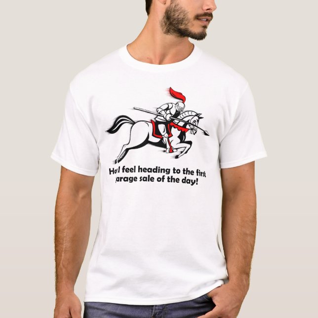T-shirt drôle "frais de vente au garage" (Devant)