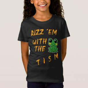 T-Shirt Drôle Frog Rizz Em Avec Le Tisme