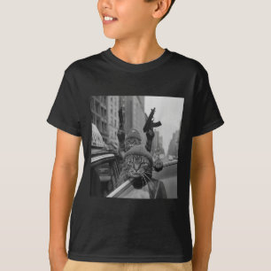 T-shirt Drôle Gangster Chat Thug Mème Street Lover Chats