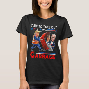 T-shirt Drôle Garbage Pour Trump 2024 - Il Est Temps De So