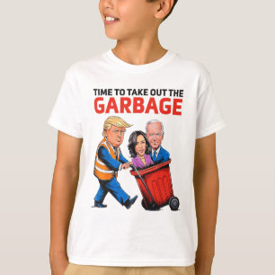 T-shirt Drôle Garbyge Pour Trump 2024 - Il Est Temps De So