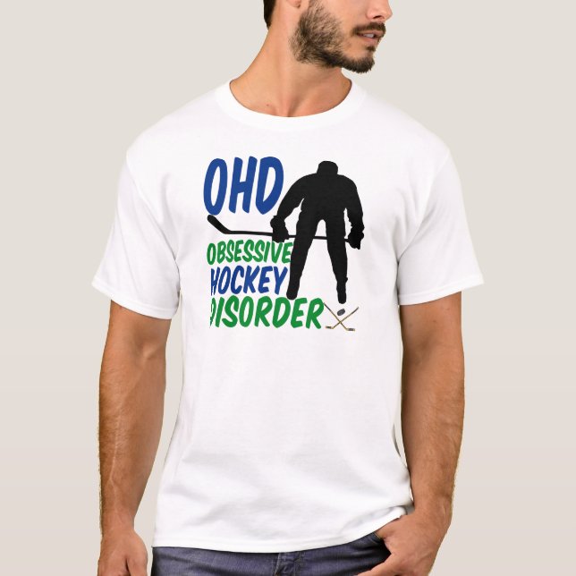 T-shirt Drôle gardien de hockey (Devant)
