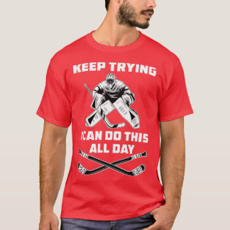 T-shirt Drôle gardien de hockey sur glace