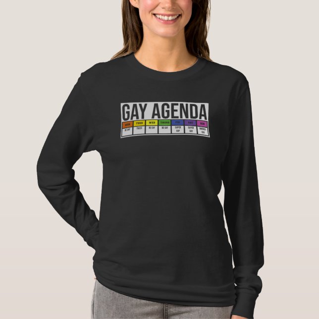 T-shirt Drôle Gay pour les femmes Hommes Lgbt Pride Femini (Devant)