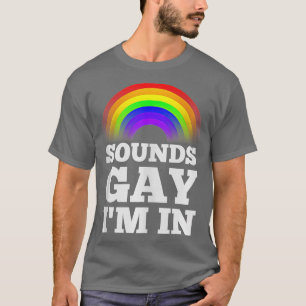 T-shirt Drôle Gay s Pour Hommes Fierté Rainbow Sounds Gay