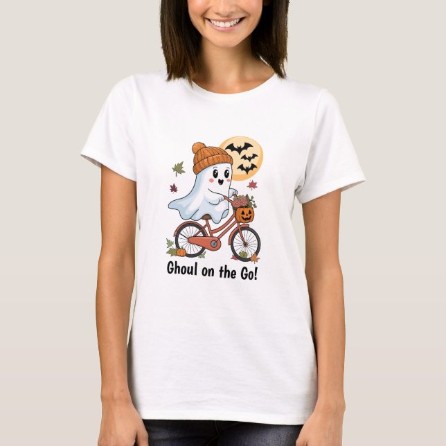 T-shirt Drôle Ghoul sur le Go Custom (Devant)