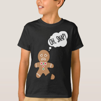 T-shirt Drôle Gingerbread Homme Oh Snap