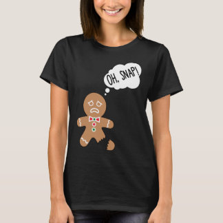 T-shirt Drôle Gingerbread Homme Oh Snap