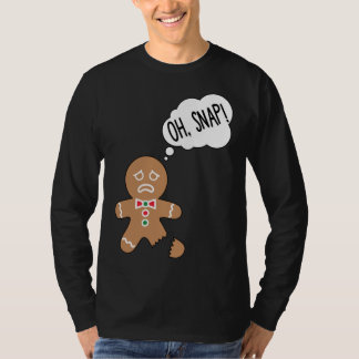 T-shirt Drôle Gingerbread Homme Oh Snap