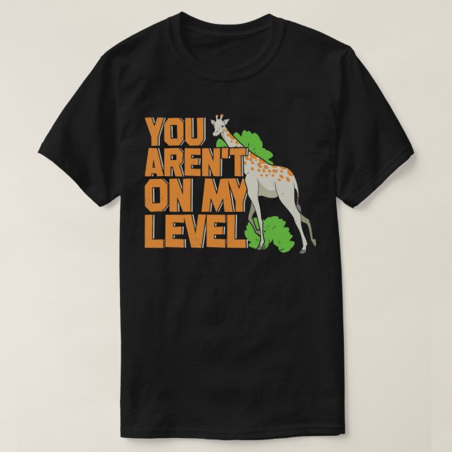 T-shirt Drôle Giraffe Animal Keeper Cadeau (Design devant)