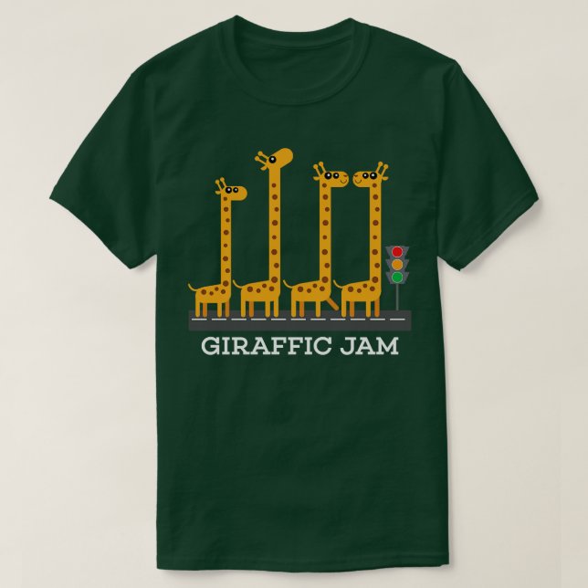 T-shirt Drôle Giraffic Jam Produit Enfants Safari Giraffe  (Design devant)