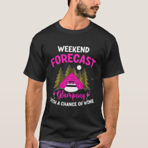 T-shirt Drôle Glamping Vin Design Pour Un Joyeux Glamper
