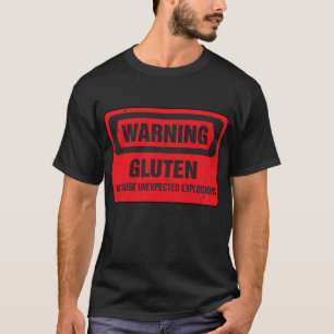 T-shirt Drôle Gluten Explosion Costume Gluten Sans papa