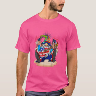 T-shirt Drôle Gnome avec des chansons de guitare et fête l