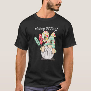 T-shirt Drôle Gnome Célébrer Happy Pi Day