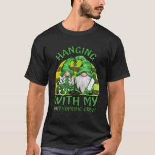 T-shirt Drôle Gnome Pagayer Avec L'Infirmière Orthopédique