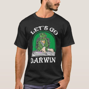 T-shirt Drôle Go Darwin DJ Casquette Let's Go Darwin St P
