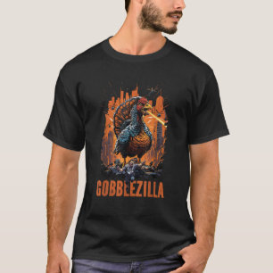 T-shirt Drôle Gobblezilla en colère Turquie Hommes d'actio
