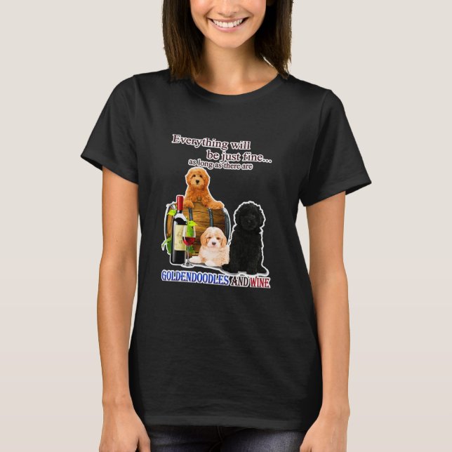 T-shirt Drôle Goldendoodle Chien Grand N'Importe Quel Chie (Devant)