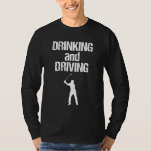 T-shirt Drôle Golf Pour Hommes Bières Boire Golf Cadeau