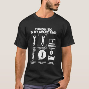 T-shirt Drôle Golfeur Dire Joueur Golf Lien Hobby