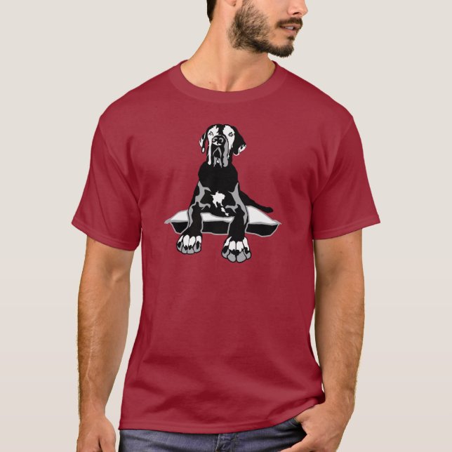 T-shirt Drôle Grand Danois Ilios  (Devant)
