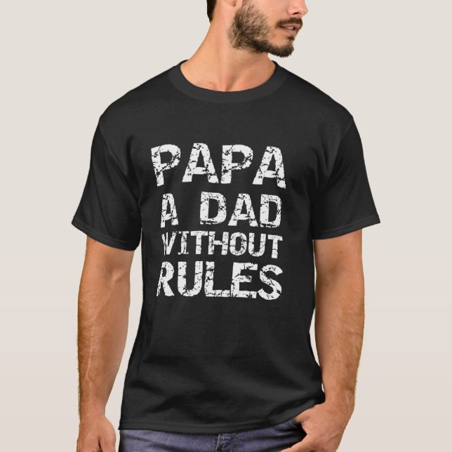 T-shirt Drôle Grand-Père Cadeau Père Fête Papa Un papa ave (Devant)