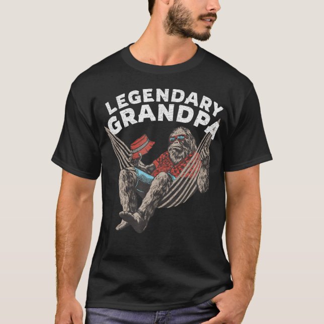 T-shirt Drôle Grand-Père légendaire Dire (Devant)