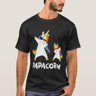 T-shirt Drôle grand-père Papa Papa Unicorn Papacorn Dab Da