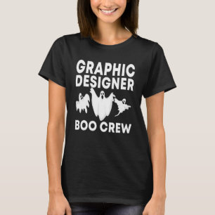T-shirt Drôle graphiste Boo Crew Halloween C Éffrayant