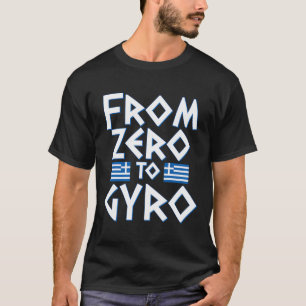T-shirt Drôle Grec Fierté Drapeau Gyro Pun Cadeau
