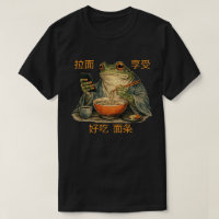 Drôle Grenouille Grognon Mange Ramen et Fait Défil