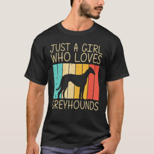 T-shirt Drôle Greyhound pour les filles Greyhound Italien