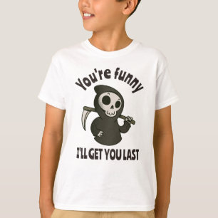 T-shirt Drôle Grim Reaper Squelette Halloween Costume