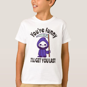 T-shirt Drôle Grim Reaper Squelette Halloween Costume