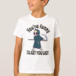 T-shirt Drôle Grim Reaper Squelette Halloween Costume