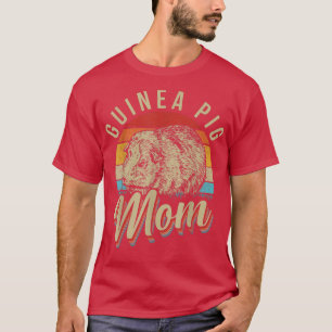 T-shirt Drôle Guinée Cochon Maman Vintage