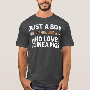 T-shirt Drôle Guinéen Pig Art Pour Garçons Enfants Rodent 