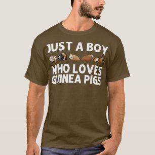 T-shirt Drôle Guinéen Pig Art Pour Garçons Enfants Rodent