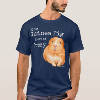 T-shirt Drôle Guinéen Pig Une Guinéenne Pig Short Crazy