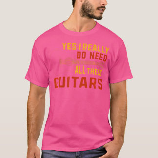 T-shirt Drôle guitare acoustique