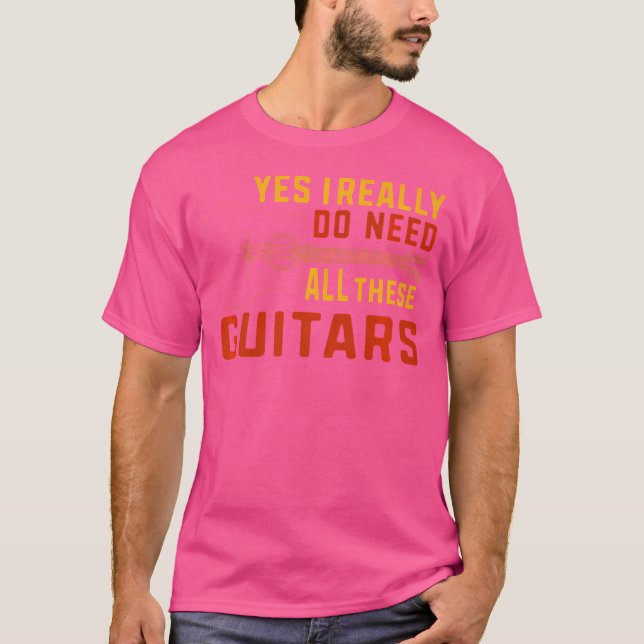 T-shirt Drôle guitare acoustique (Devant)