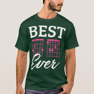 T-shirt Drôle Guitare Meilleur Gf Jamais Musique Vintage