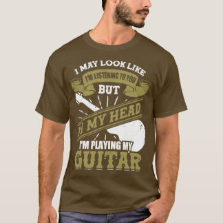 T-shirt Drôle Guitare Player Guitariste Cadeau