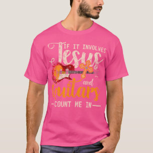 T-shirt Drôle Guitariste Chrétien Musicien Dieu Sauveur Gu