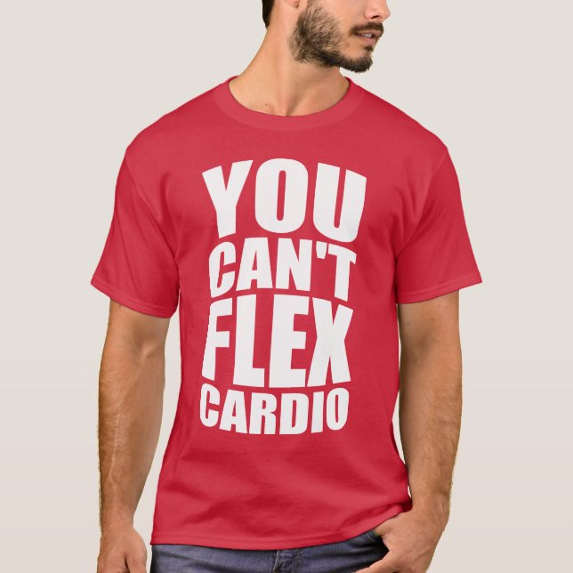 T-shirt Drôle Gym Joke - Flex Cardio (Devant)