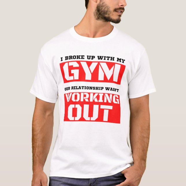 T-shirt Drôle gymnase blague (Devant)